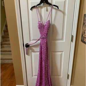 Size 0 lavender formal/prom dress
